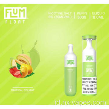 Flum float vape sekali pakai vape 3000puffs